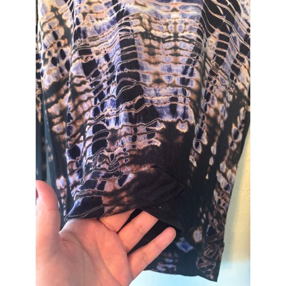 Hard Tail Forever XS Tie-Dye Long Sleeve Rayon & Linen Open Back Top Made In USA - Picture 11 of 11
